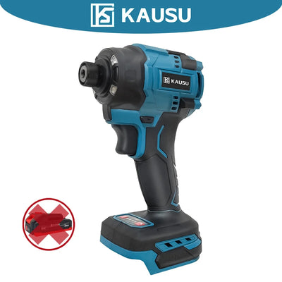 1/4 Inch Electric Brushless Screwdriver Cordless 4-Speed Impact Screw Driver Rechargeable Power Tools For Makita 18V Battery