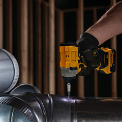Brushless Impact Driver & Hammer Drill Combo Kit – 20V Cordless Lithium-Ion Power Tool Set with Dual High-Capacity Batteries, Comfort-Grip Design, and Portable Storage Case for Auto Maintenance, DIY Projects, and Home Repairs