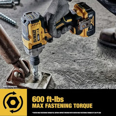 DeWalt  Brushless Electric Wrench DCF892 1/2Inch High Torque 3 Speed Impact Driver Auto Repair Power Tools