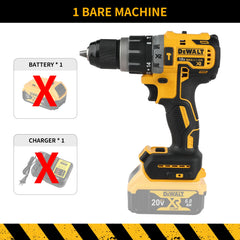 DEWALT DCD796 Cordless Impact Drill 20V Brushless Electric Driver Practical Tool for Wood Metal Masonry Drilling Repair Works