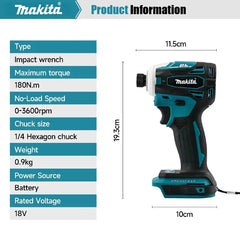 Makita DTD173  brushless impact screwdriver driver Rechargeable high torque Cordless electric driver Tool