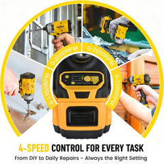 Brushless Impact Driver & Hammer Drill Combo Kit – 20V Cordless Lithium-Ion Power Tool Set with Dual High-Capacity Batteries, Comfort-Grip Design, and Portable Storage Case for Auto Maintenance, DIY Projects, and Home Repairs