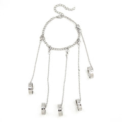 Unisex Hip Hop Style Metal Chain Ring for Parties