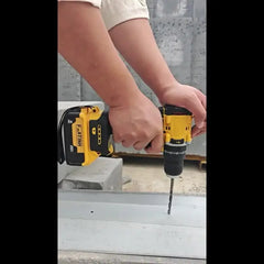 Brushless Impact Driver & Hammer Drill Combo Kit – 20V Cordless Lithium-Ion Power Tool Set with Dual High-Capacity Batteries, Comfort-Grip Design, and Portable Storage Case for Auto Maintenance, DIY Projects, and Home Repairs