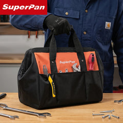 SuperPan 20V Cordless Brushless DCD805 electric drill & DCF850 Impact Driver Combo Kit with 15.5" Tool Bag Bare Tool