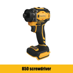 SuperPan 20V Cordless Brushless DCD805 electric drill & DCF850 Impact Driver Combo Kit with 15.5" Tool Bag Bare Tool